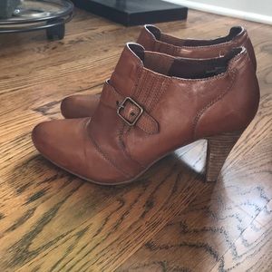 Brown Leather Booties